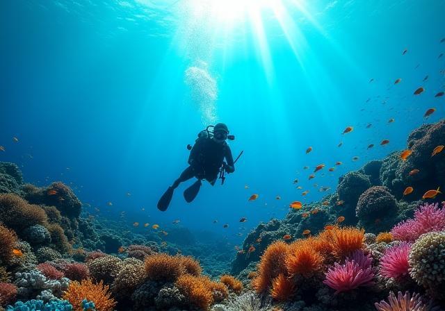Taucher im Roten Meer
